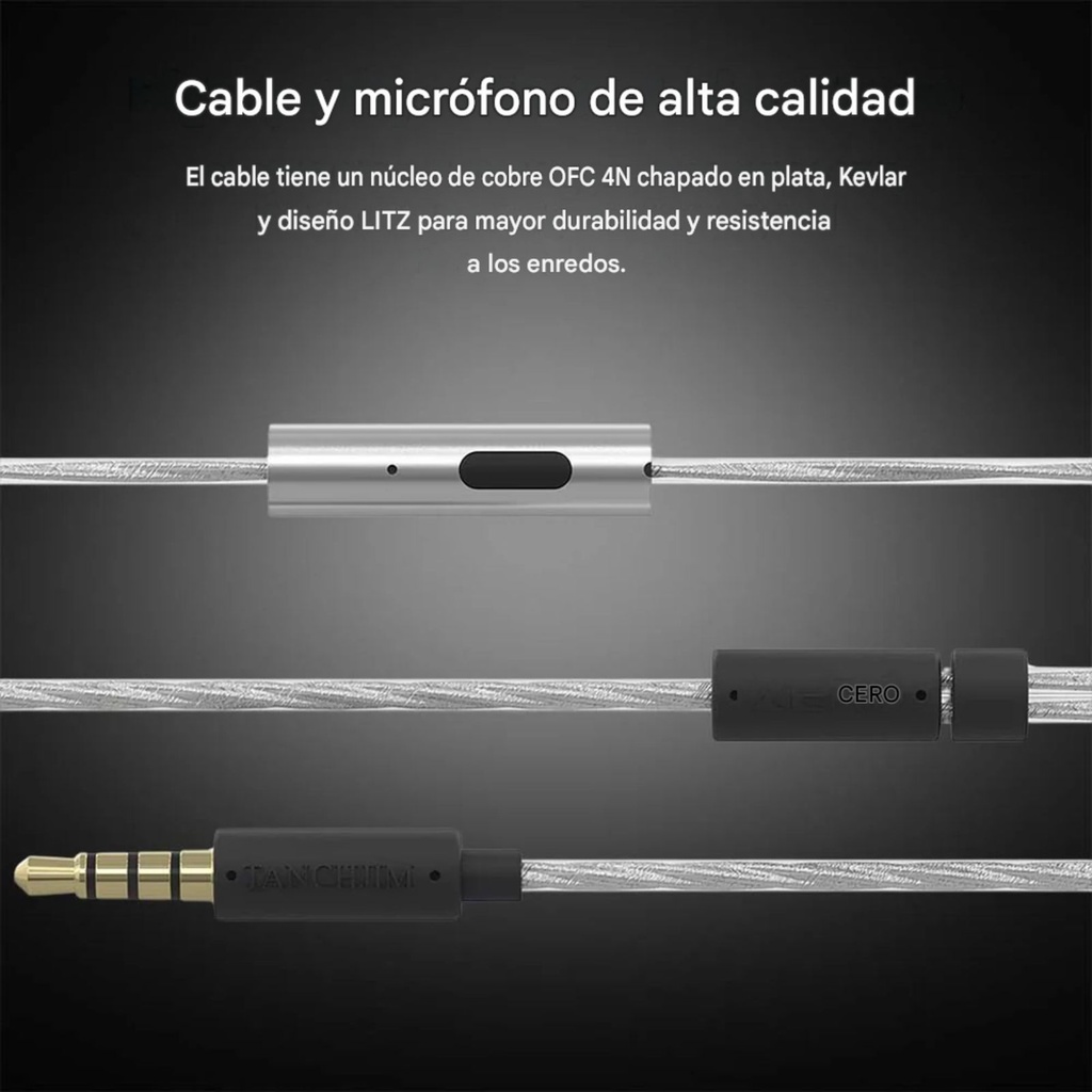 TANCHJIM ZERO ULTIMA | IEM tipo bala para audiófilos