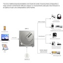 FiiO DM15: Reproductor de CD Portátil de Referencia | Salida Balanceada 4.4mm | Bluetooth LDAC y aptX HD