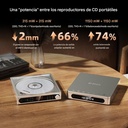 FiiO DM15: Reproductor de CD Portátil de Referencia | Salida Balanceada 4.4mm | Bluetooth LDAC y aptX HD