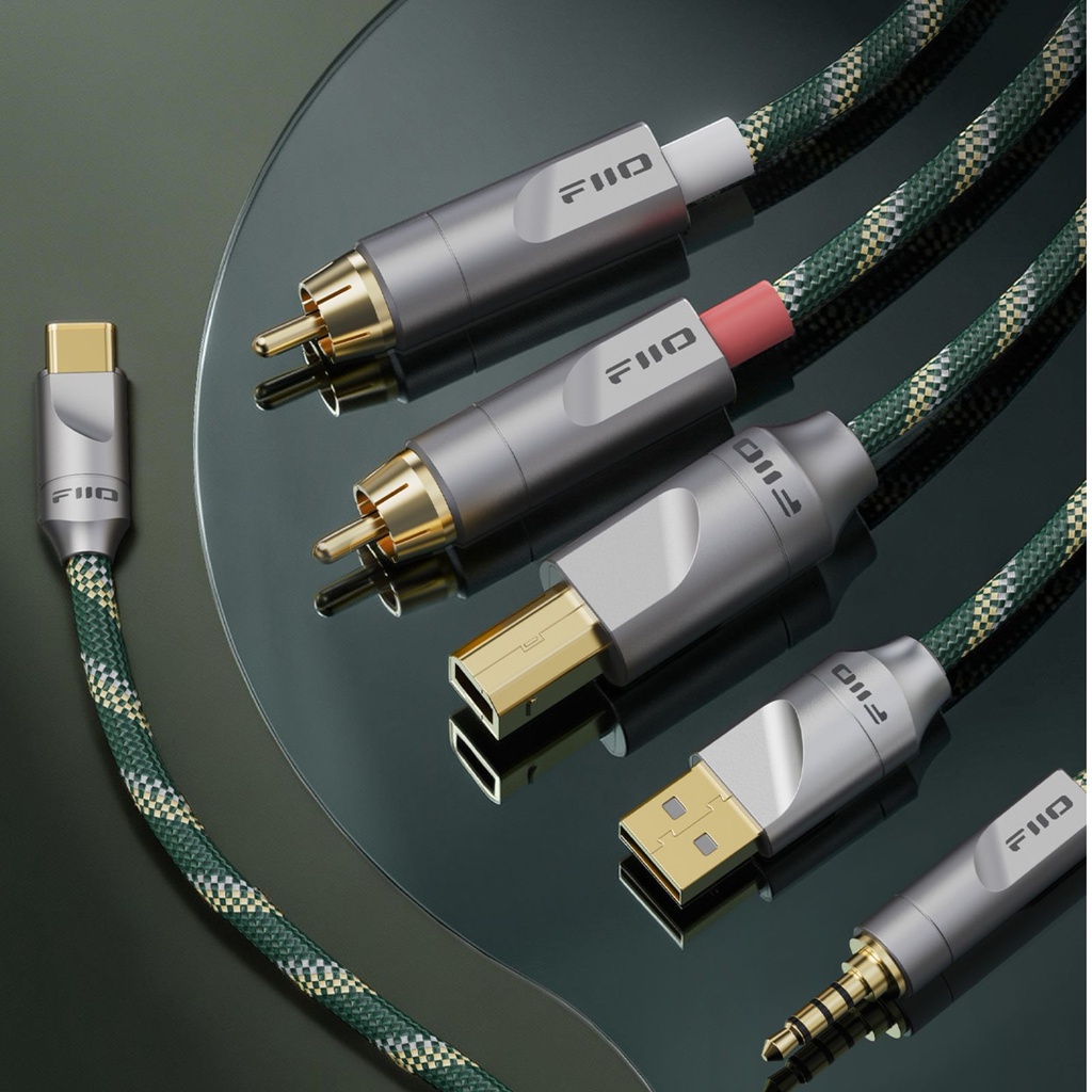 Cables FIIO LINK Series | Cobre Monocristalino Bañado en Plata