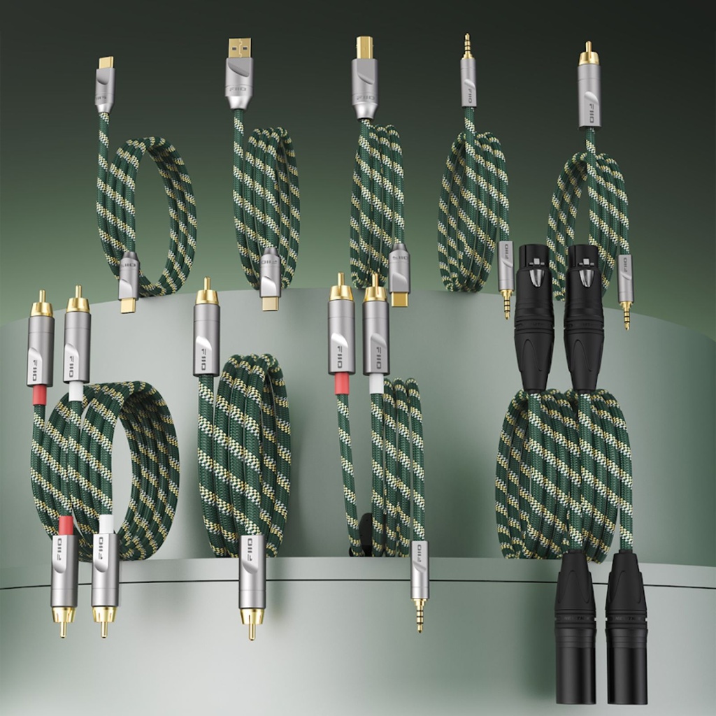 Cables FIIO LINK Series | Cobre Monocristalino Bañado en Plata