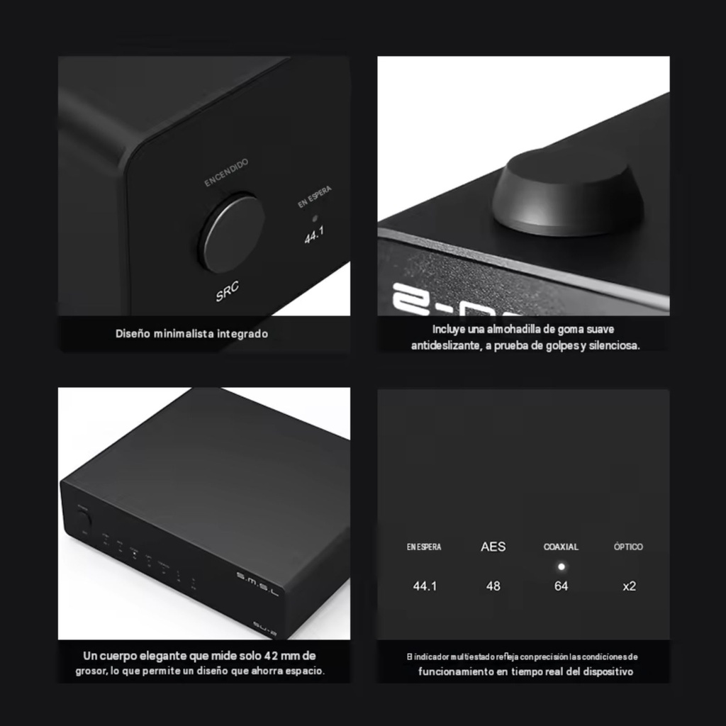 SMSL SU-2 | DAC Balanceado ES9039Q2M para Audiófilos