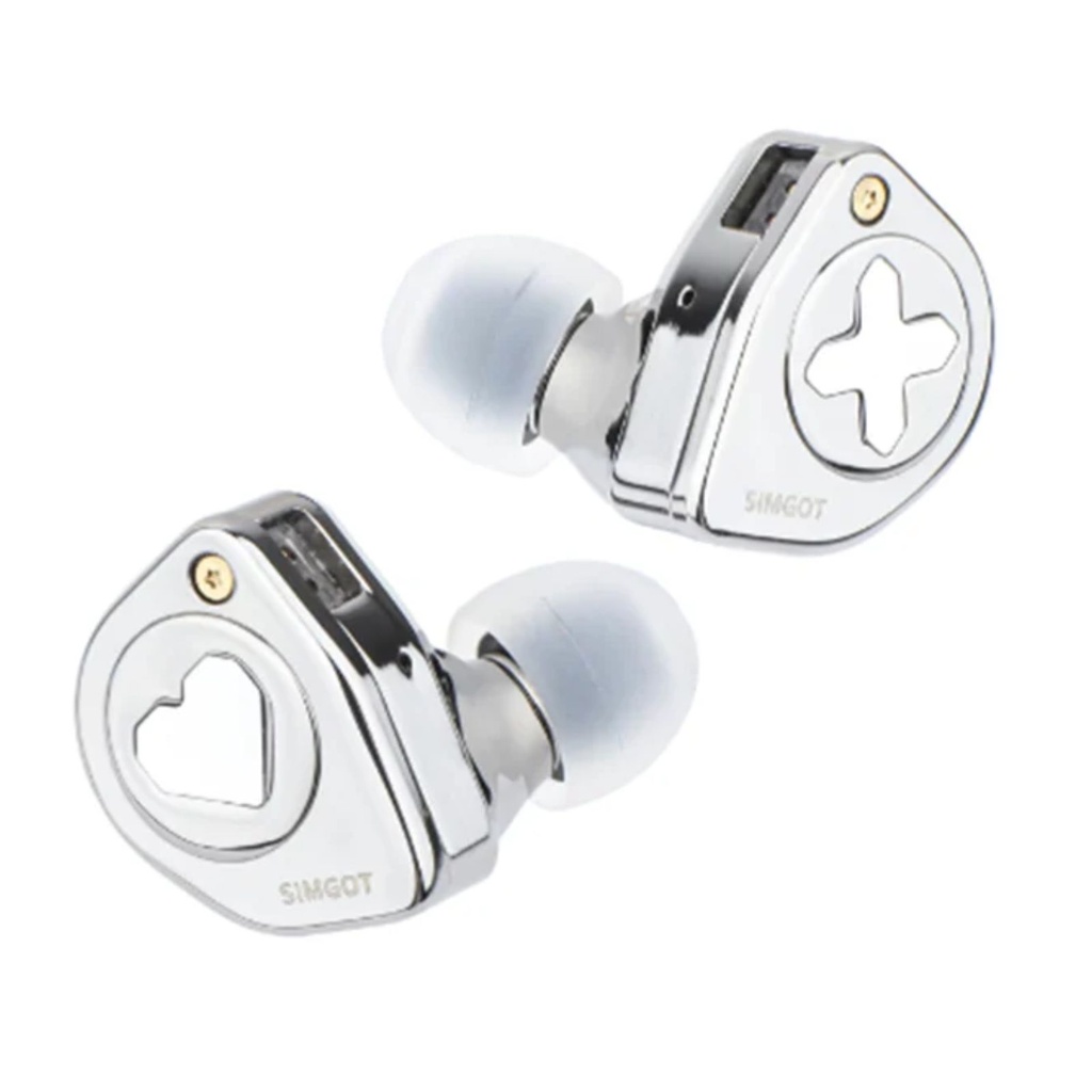SIMGOT EW300 — IEM Tribrid 1×Dinámico + 1×Planar + 1×PZT (cerámico), jack 3,5 mm SE / Versión DSP USB-C, cápsula 0,78 mm 2-pin.