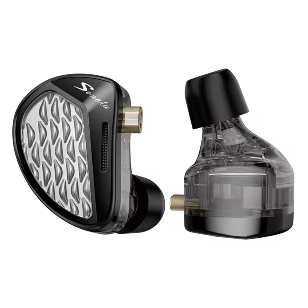 KZ Sonata — IEM all-Balanced Armature (14 BA por lado) · Con o sin Tuning Version (switches de sonido) · jack 3,5 mm · cápsula 0,75 mm 2-pin.