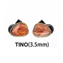 Shanling TINO — IEM de dos drivers dinámicos (10 mm LCP + 8 mm DLC) · conector 0,78 mm 2-pin · plug 3,5 mm SE (opcional 4,4 mm balanceado / USB-C adaptador).