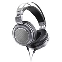 FiiO JT1 — over-ear cerrado con driver dinámico de 50 mm (PEK+PU + lámina de aluminio), imán N52 y bobina CCAW · cable desmontable dual 3,5 mm con mic/1 botón (CTIA) · incluye adaptador 6,3 mm.