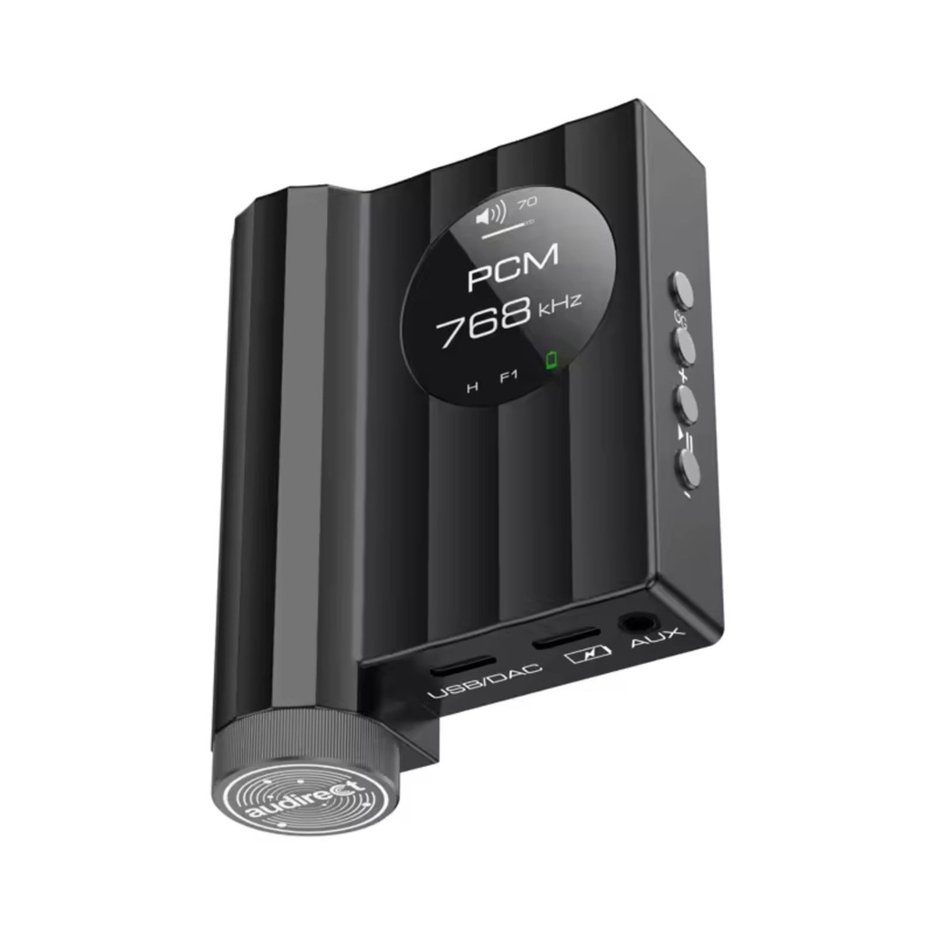 AUDIRECT Team1: Mini DAC de Escritorio Magnético | Chip ES9281AC PRO | Batería 3500mAh | 32-bit/768kHz