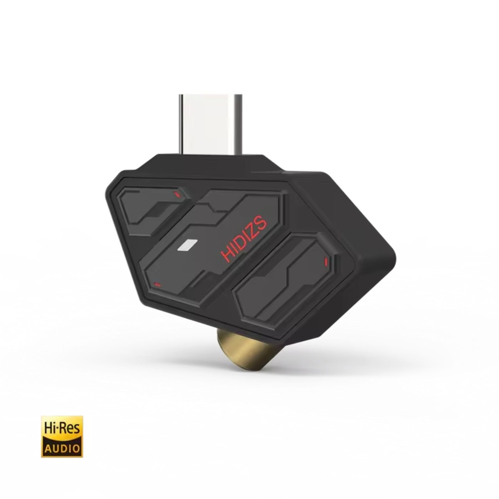 HIDIZS SD2: Mini DAC/AMP USB-C a 3.5mm | Diseño Angulado 45° | Chip ESS ES9270 | Audio Hi-Res 32-bit/384kHz | DSD128