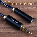OPENHEART DeepOcean: Cable de Extensión Audiófilo | 8 Núcleos Cobre Bañado en Plata | 3.5mm / 4.4mm / 2.5mm (Macho a Hembra) | Hi-Res Audio