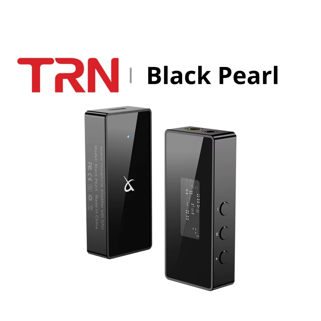 TRN Black Pearl: DAC/AMP Balanceado Portátil | Dual CS43131 | 3.5mm & 4.4mm | PCM 384kHz DSD256 | Cuerpo de Aluminio CNC