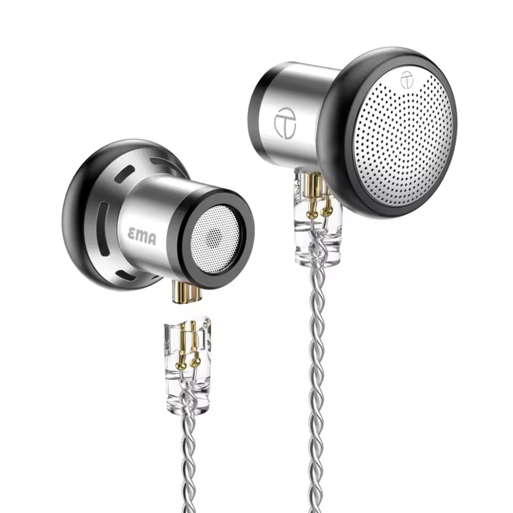 TRN EMA – Earbuds “flathead” metálicos con driver dinámico 14,2 mm y cable desmontable 2-pin (jack 3,5 mm)