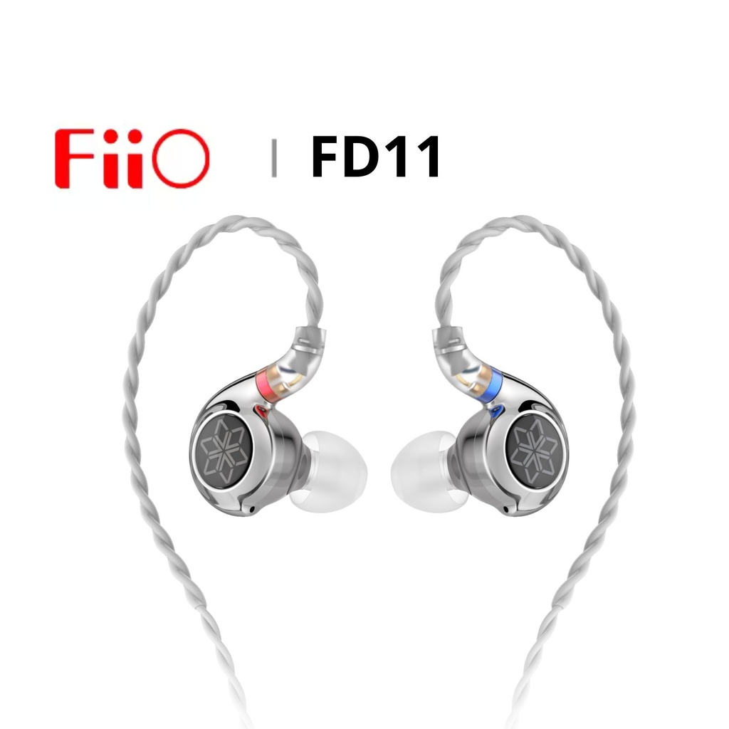 FiiO FD11 – IEM dinámico 10 mm (PU + diafragma “carbon-based”), cable 2-pin 0.78 mm y jack 3,5 mm