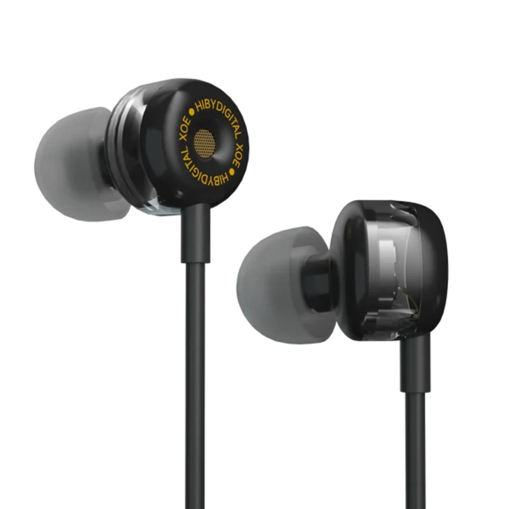 HiBy Digital XOE — IEM dinámico 8 mm DLC (opciones 3,5 mm y USB-C con DAC)