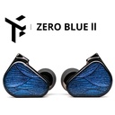 TRUTHEAR x Crinacle ZERO:BLUE2 — IEM dual Dynamic Driver (10 mm + 7,8 mm) con crossover, conector 0,78 mm 2-pin (recessed) y cable coaxial OFC/plateado 3,5 mm SE (opción con mic).