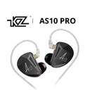 KZ AS10 PRO – IEM todo BA (5× Balanced Armature por lado), cable 2-pin 0,75 mm y jack 3,5 mm (con/sin mic)
