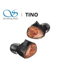 Shanling TINO — IEM de dos drivers dinámicos (10 mm LCP + 8 mm DLC) · conector 0,78 mm 2-pin · plug 3,5 mm SE (opcional 4,4 mm balanceado / USB-C adaptador).