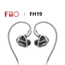 FiiO FH19 — IEM híbrido 2DD push-pull + 6 BA Knowles · diseño semi-abierto · filtro notch en medios · S.Turbo para graves · conector MMCX · cable de plata pura 8 hebras con plugs 3,5 / 4,4 mm.