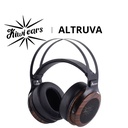 Kiwi Ears Altruva — over-ear abierto con driver dinámico de 50 mm, 32 Ω, 98 dB ±3 dB, 20–40 kHz, cable 3 m con plug 3,5 mm + adaptador 6,35 mm.