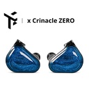 TRUTHEAR × Crinacle ZERO — IEM de doble driver dinámico (10 mm + 7,8 mm) con cavidad impresa en 3D, diagrama LCP/poliuretano y cable chapado en plata.
