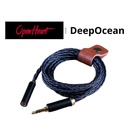 OPENHEART DeepOcean: Cable de Extensión Audiófilo | 8 Núcleos Cobre Bañado en Plata | 3.5mm / 4.4mm / 2.5mm (Macho a Hembra) | Hi-Res Audio