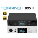 TOPPING DX5 II: DAC/AMP de Escritorio Flagship | Dual ES9039Q2M | 7600mW Potencia | PEQ 10-Bandas | Pantalla Color Aurora UI | Bluetooth LDAC